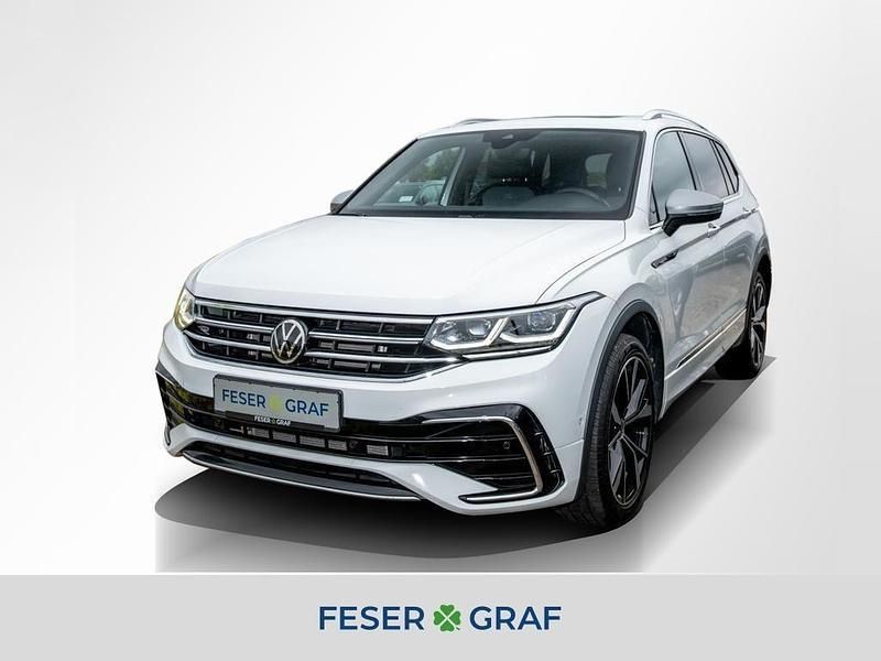 Pure white Gebraucht 2022 VW Tiguan Allspace R-line SUV | 36.940 € (Fairer Preis) - Bild 1/4