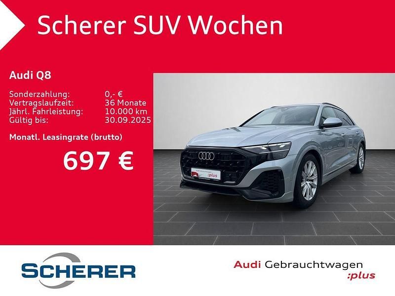 Satellitsilber metallic (metallic) Gebraucht 2025 Audi Q8 Design SUV | 69.800 € (Teuer) - Bild 1/4