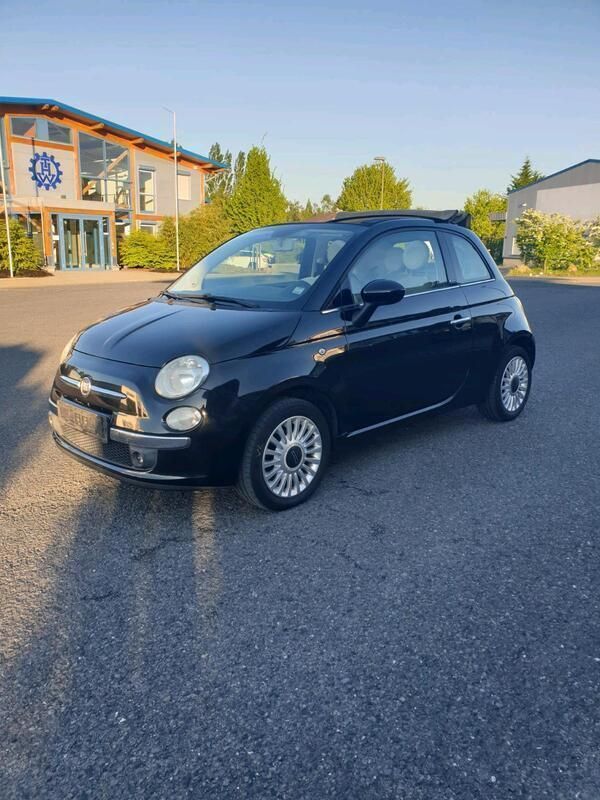 Schwarz Gebraucht 2010 Fiat 500 Cabrio | 4.945 € (Guter Preis) - Bild 1/4