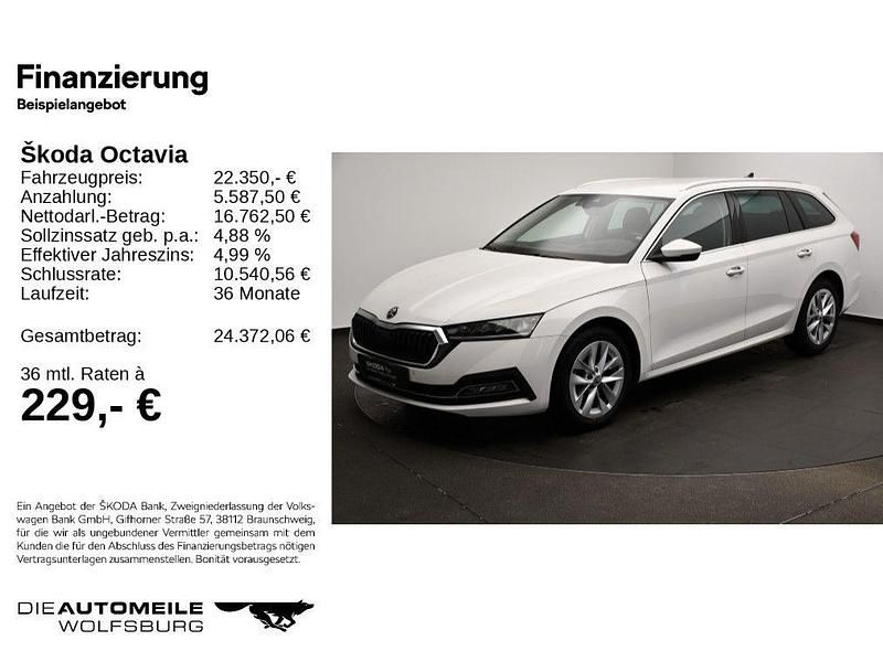 Gebraucht Skoda Octavia Style 116 PS (85 kW) 2023 Candyweiss Kombi