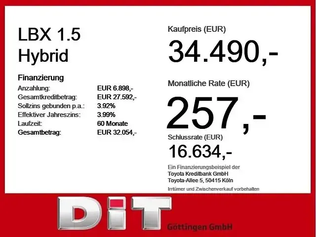 Neu Lexus LBX 136 PS (100 kW) 2025 Blau SUV