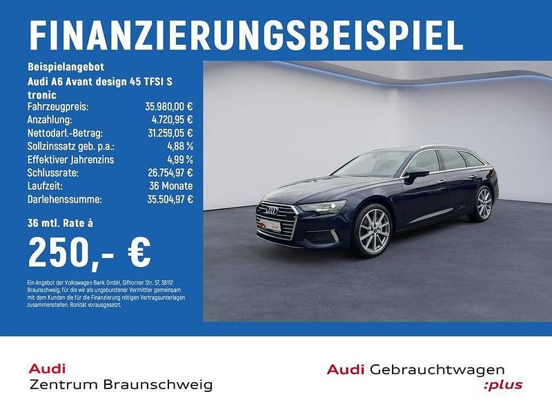 Gebraucht Audi A6 Design 265 PS (194 kW) 2023 Firmamentblau metallic Kombi