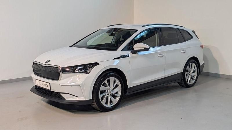 Weiß Gebraucht 2021 Skoda Enyaq iV Lodge SUV | 24.999 € (Superpreis) - Bild 1/4