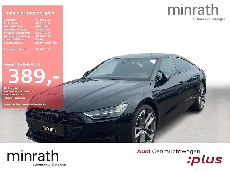Mythosschwarz metallic Gebraucht 2024 Audi A7 Sportback Ambiente Kleinwagen | 60.440 € (Fairer Preis) - Bild 1/4