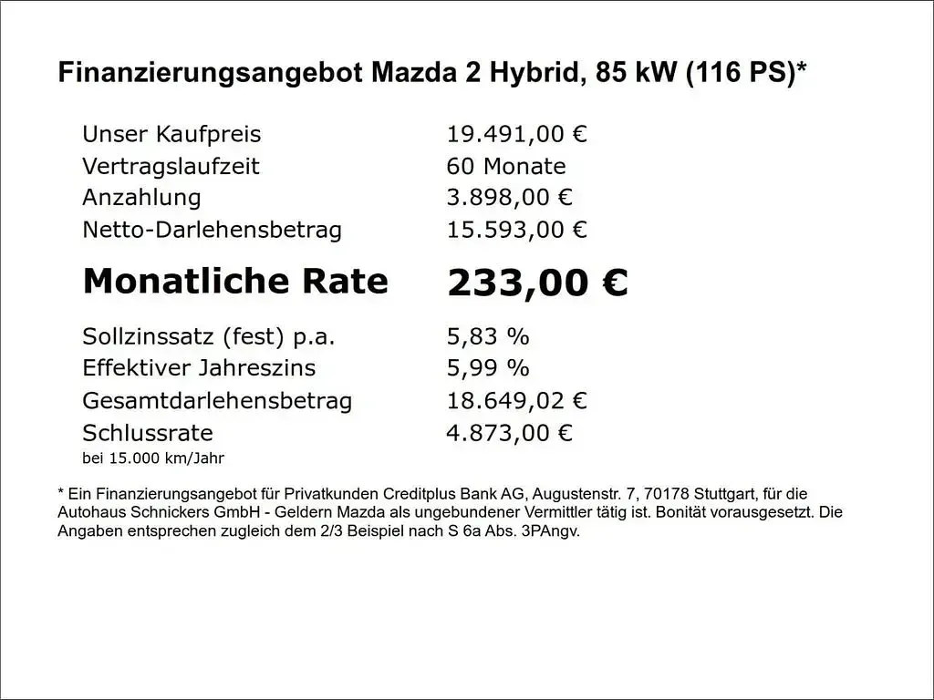 Gebraucht Mazda 2 116 PS (85 kW) 2023 Schwarz Kleinwagen