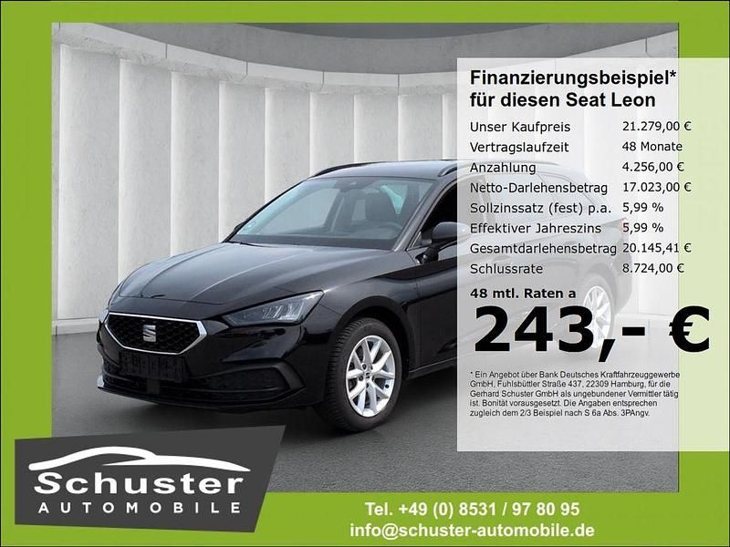 Mitternachtsschwarz Gebraucht 2024 Seat Leon ST Kombi | 21.279 € (Superpreis) - Bild 1/4
