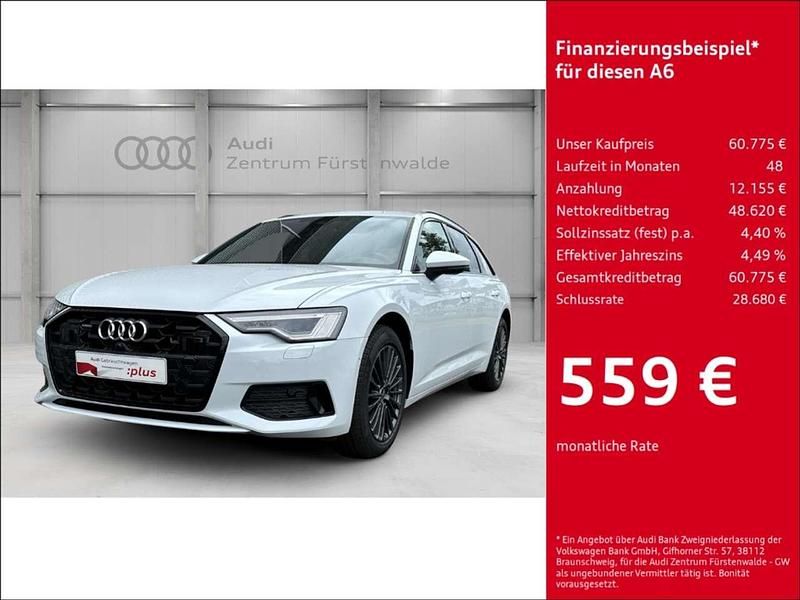 Weiss Gebraucht 2024 Audi A6 Advanced Kombi | 60.775 € - Bild 1/4