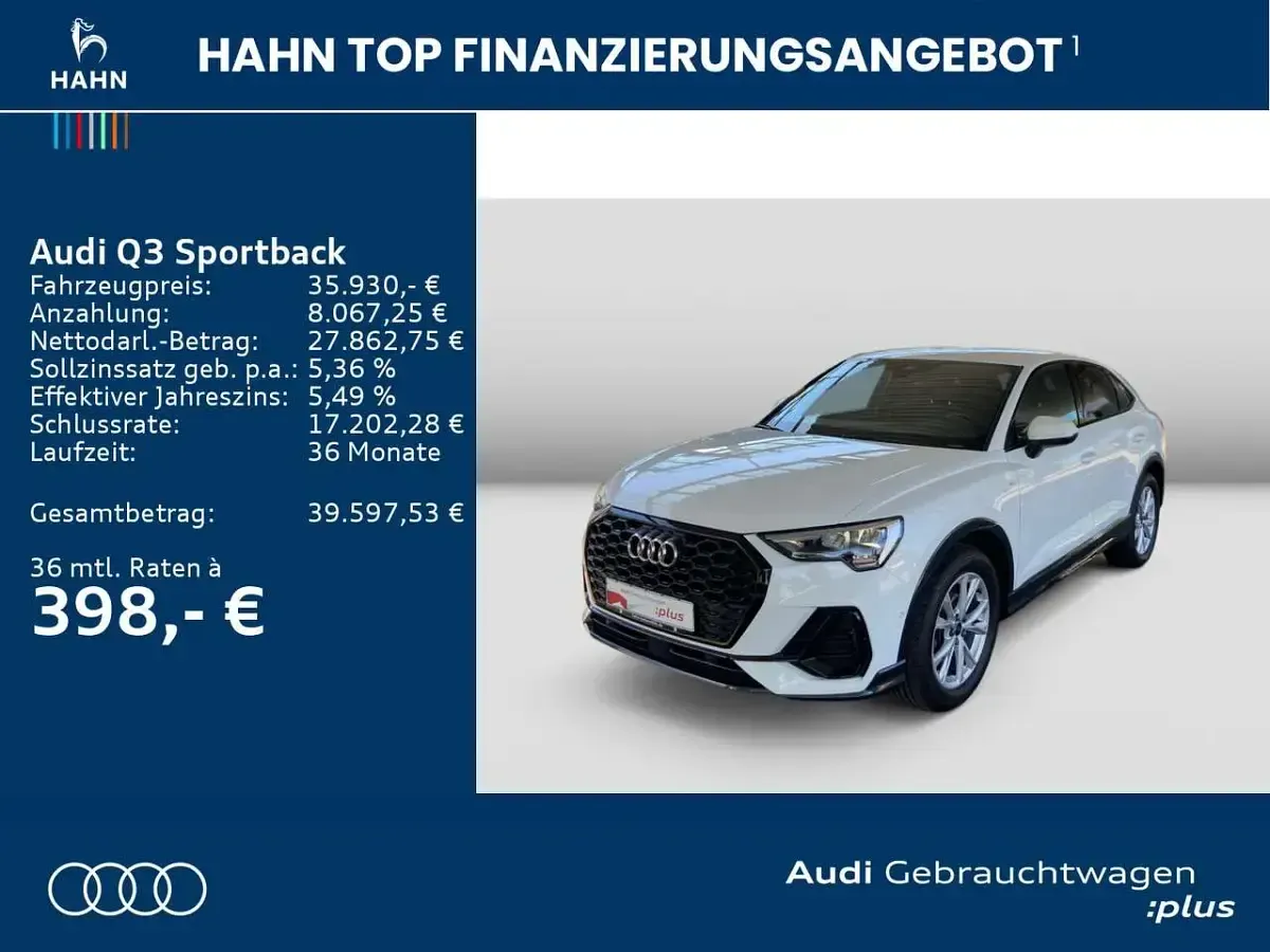 Gebraucht Audi Q3 S-Line 150 PS (110 kW) 2023 Ibisweiß SUV