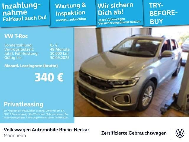 Pyrit silber metallic Gebraucht 2022 VW T-Roc Life SUV | 23.991 € (Guter Preis) - Bild 1/4