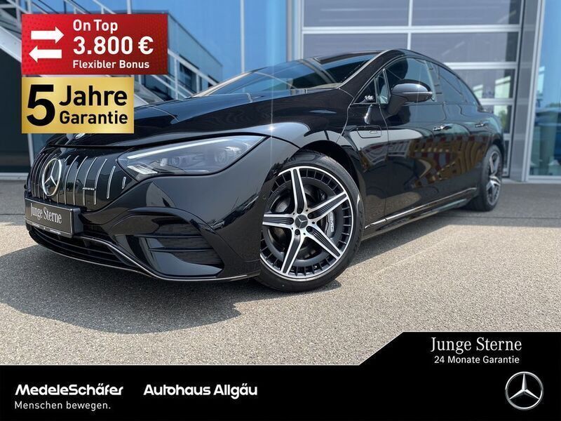 Lack obsidianschwarz Gebraucht 2024 Mercedes EQE AMG 53 AMG Limousine | 76.660 € (Guter Preis) - Bild 1/4