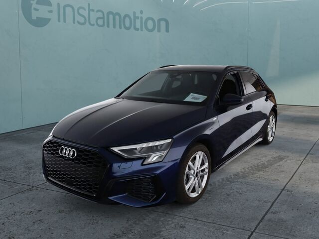 Blau Gebraucht 2024 Audi A3 Sportback S-line plus Kleinwagen | 36.575 € (Teuer) - Bild 1/2