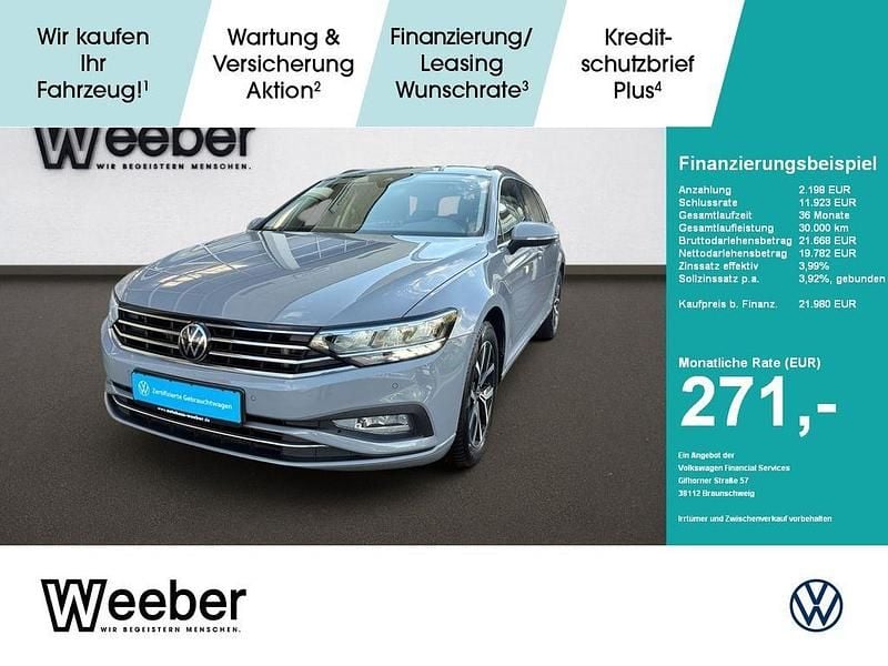 Mondsteingrau Gebraucht 2022 VW Passat Business Kombi | 21.980 € (Fairer Preis) - Bild 1/4