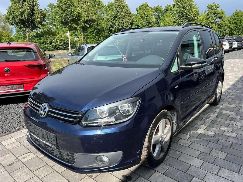 Night blue metallic Gebraucht 2012 VW Touran Match Van / Kleinbus | 10.990 € (Teuer) - Bild 1/4
