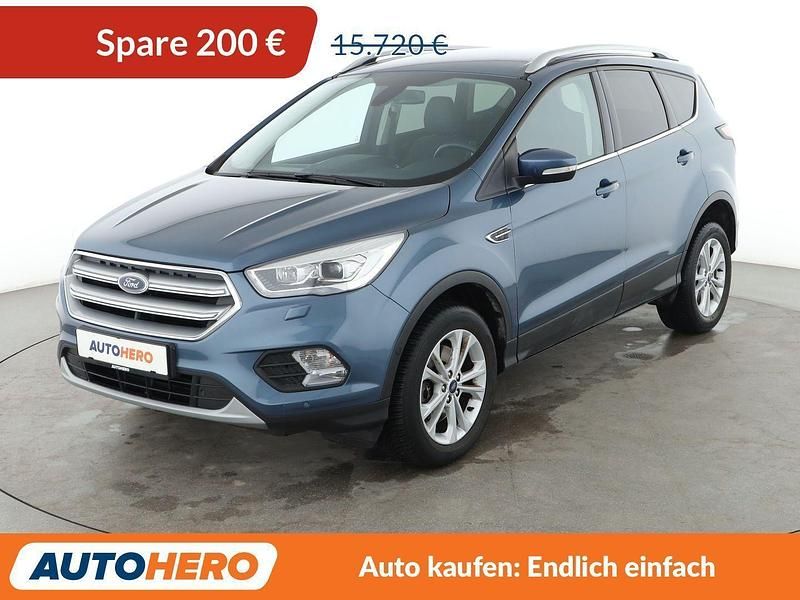Blau Gebraucht 2019 Ford Kuga Titanium SUV | 15.520 € (Fairer Preis) - Bild 1/3