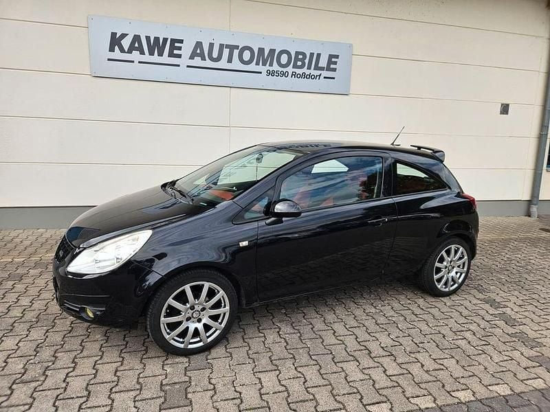 Schwarz Gebraucht 2008 Opel Corsa Edition Limousine | 1.180 € (Superpreis) - Bild 1/4