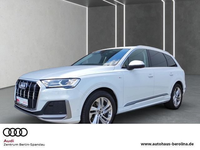 Gletscherweiß metallic Gebraucht 2022 Audi Q7 Ambiente SUV | 59.444 € (Superpreis) - Bild 1/4