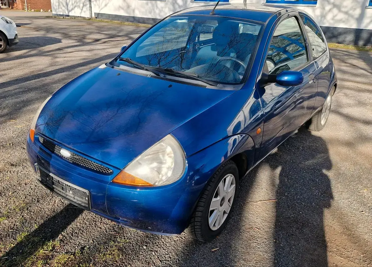 Second-hand Ford Ka 68 CP (50 kW) 2007 Albastru Hatchback