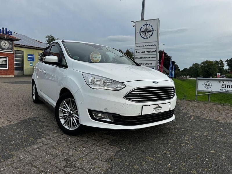 Weiß Gebraucht 2018 Ford C-MAX Titanium Van / Kleinbus | 8.999 € (Superpreis) - Bild 1/4