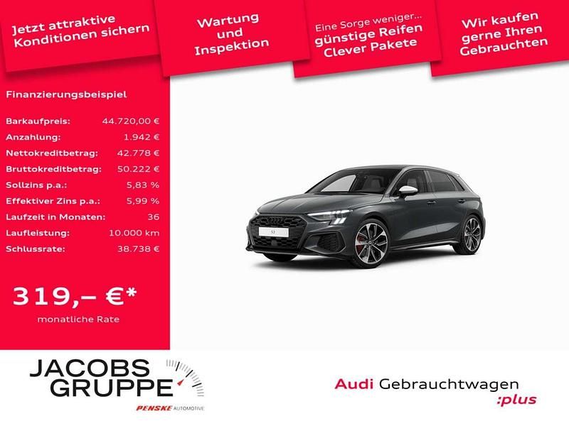 Daytonagrau perleffekt Gebraucht 2024 Audi S3 Ambiente Limousine | 44.720 € (Fairer Preis) - Bild 1/4