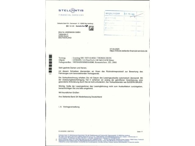 Metalliclackier (grau Gebraucht 2021 Citroën C4 PureTech Limousine | 16.990 € (Guter Preis) - Bild 1/1