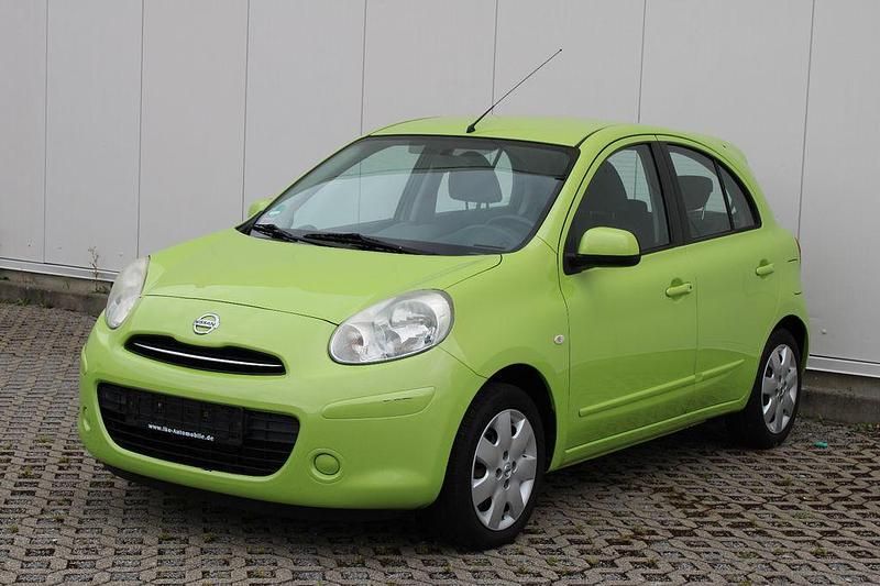 Grün Gebraucht 2012 Nissan Micra Acenta Kleinwagen | 4.699 € (Fairer Preis) - Bild 1/4