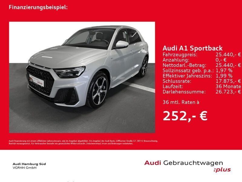 Tausilber metallic Gebraucht 2024 Audi A1 Sportback S-Line Kleinwagen | 25.960 € (Fairer Preis) - Bild 1/4