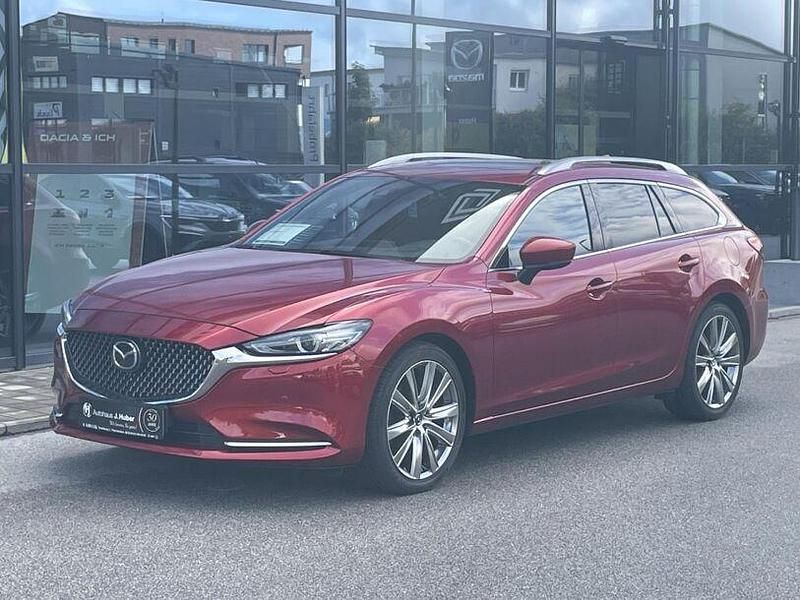 Rot Gebraucht 2021 Mazda 6 Sports-Line Limousine | 24.990 € (Teuer) - Bild 1/4