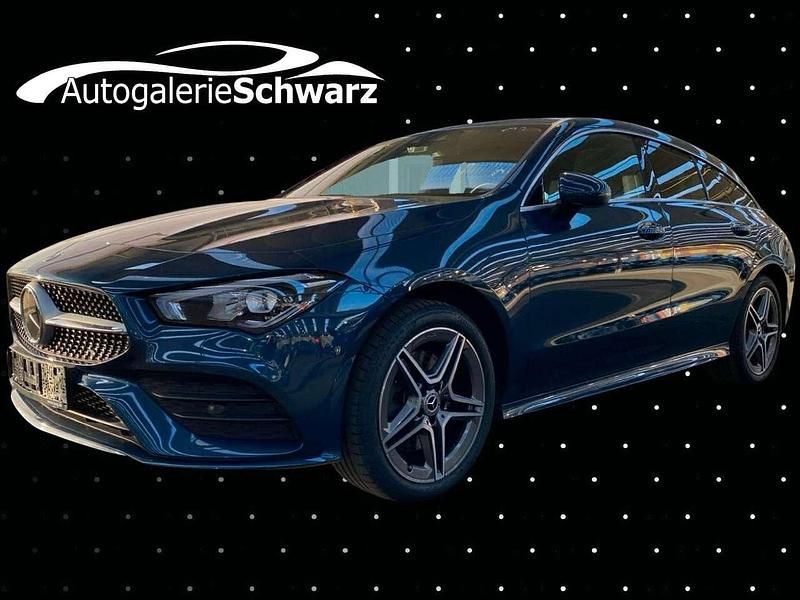 Blau Gebraucht 2021 Mercedes CLA250e Shooting Brake AMG line Kombi | 26.740 € (Fairer Preis) - Bild 1/3