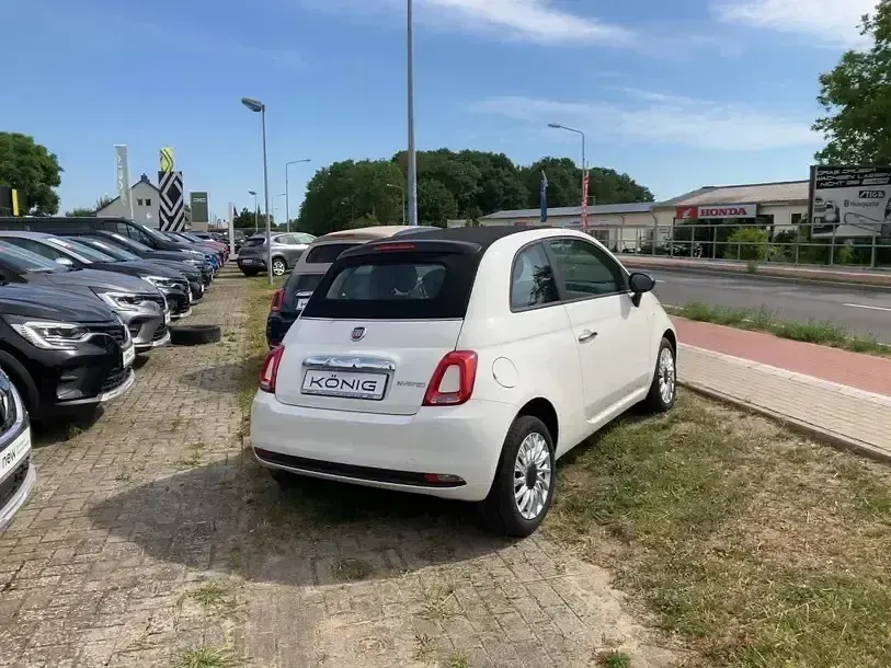 Gebraucht Fiat 500C Basis 69 PS (50 kW) 2023 Gelato weiß (5ca) Cabrio