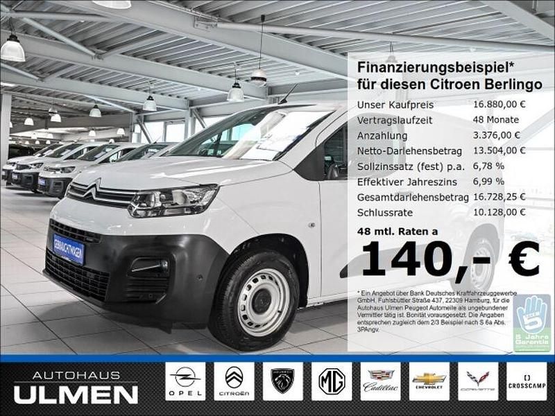 Weiss icy/deckende lackierung Gebraucht 2023 Citroën Berlingo PureTech Van / Kleinbus | 16.880 € (Superpreis) - Bild 1/4