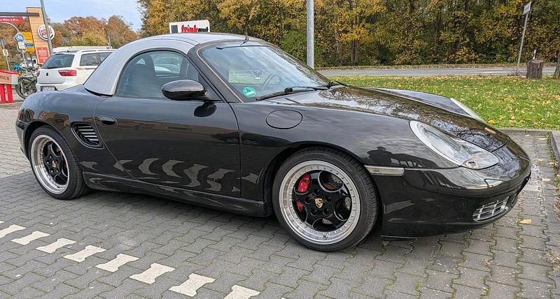Schwarz Gebraucht 2000 Porsche 986 Boxster Cabrio | 18.500 € - Bild 1/4
