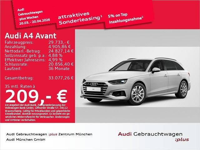 Gebraucht Audi A4 Advanced 204 PS (150 kW) 2023 Arkonaweiß Kombi