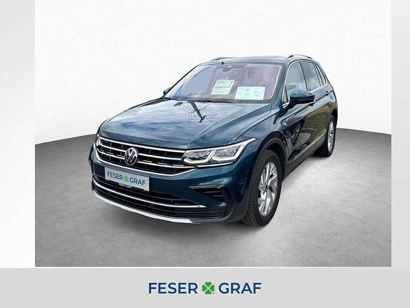 Nightshade blue metallic Gebraucht 2021 VW Tiguan Elegance SUV | 30.950 € (Guter Preis) - Bild 1/4