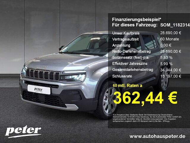 Grau Gebraucht 2024 Jeep Avenger Altitude SUV | 28.690 € (Teuer) - Bild 1/4