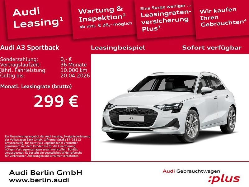 Gebraucht Audi A3 Advanced Plus 150 PS (110 kW) 2025 Gletscherweiß metallic Limousine