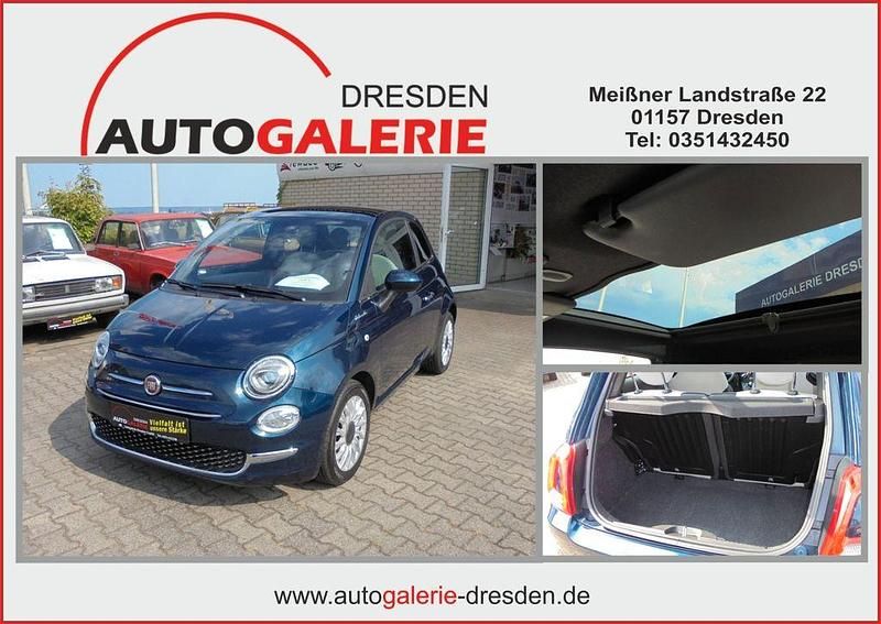 Blau Gebraucht 2021 Fiat 500 Dolcevita Kleinwagen | 9.760 € (Guter Preis) - Bild 1/4