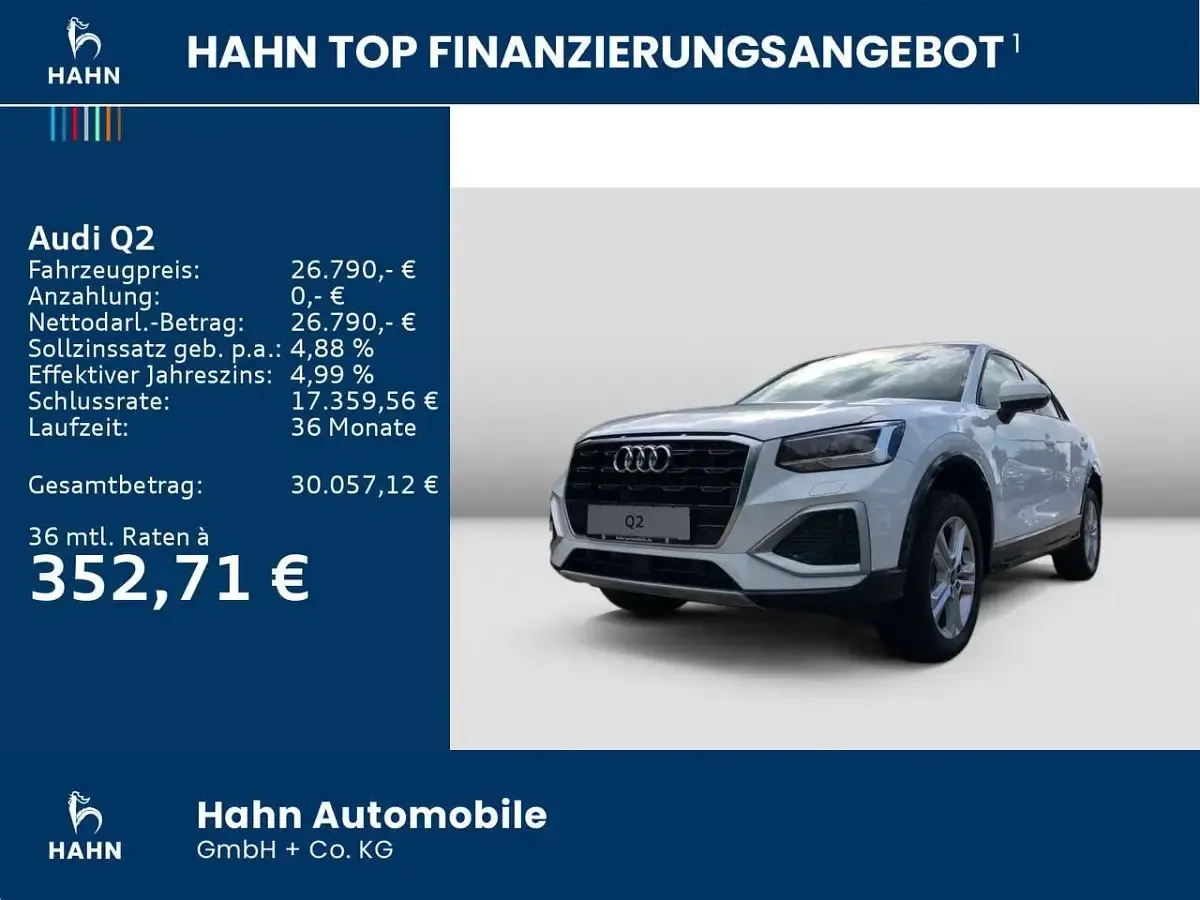 Brugt Audi Q2 Advanced Plus 116 HK (85 kW) 2025 Hvid SUV