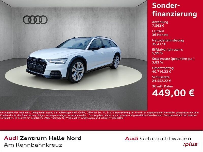 Gletscherweiß metall Gebraucht 2020 Audi A6 Allroad Ambiente Kombi | 42.980 € (Guter Preis) - Bild 1/4