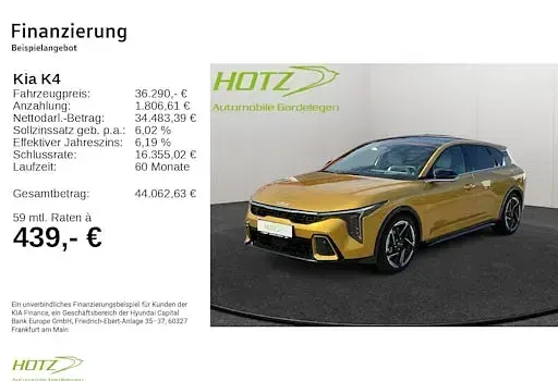 Neu Kia K4 GT-Line 180 PS (132 kW) 2026 Gelb Kombi
