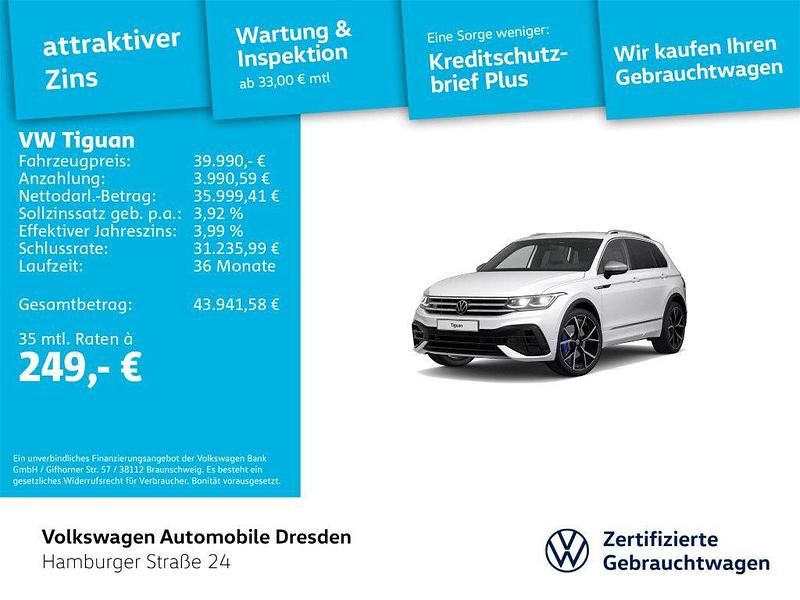 Pure white Gebraucht 2022 VW Tiguan R SUV | 39.990 € (Guter Preis) - Bild 1/4