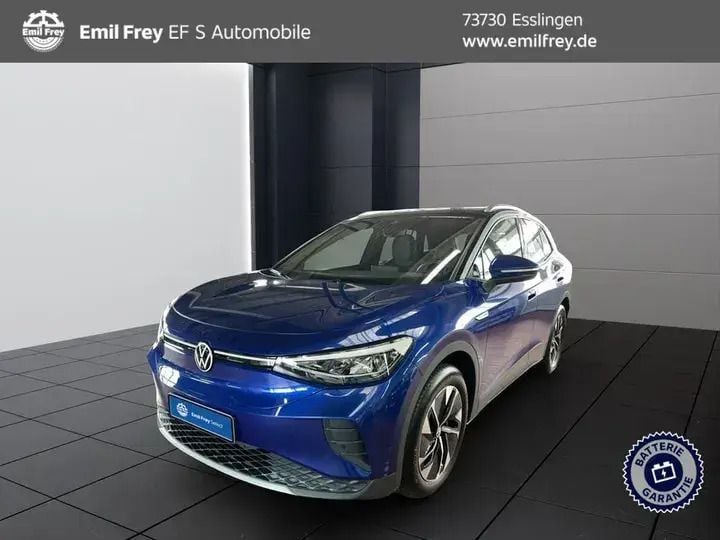 Blue dusk metallic/dach schwarz Gebraucht 2022 VW ID.4 Pro SUV | 28.590 € (Superpreis) - Bild 1/3