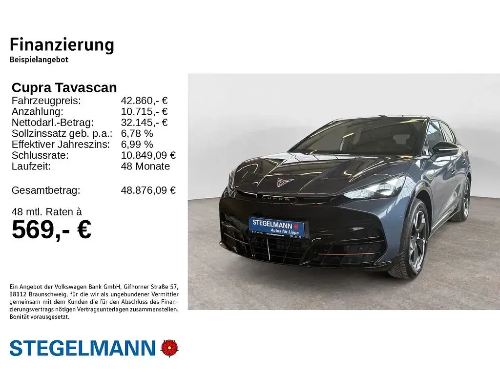 Neu Cupra Tavascan Endurance 210 kW (286 PS) 2026 Blau SUV