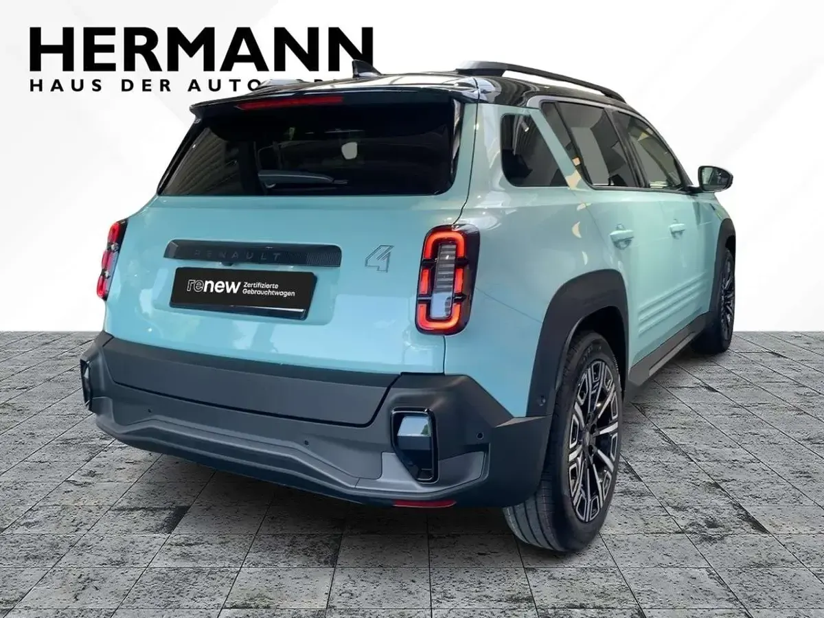Gebraucht Renault 4 E-Tech Iconic 77 kW (106 PS) 2025 Hautsdefrancegrün, black pe SUV