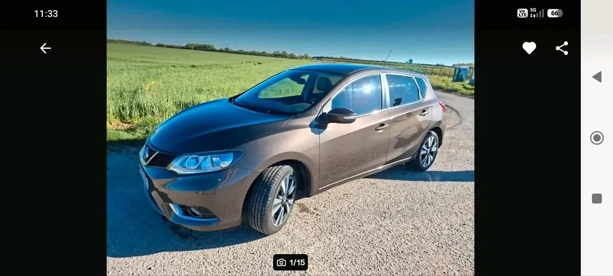 Gebraucht Nissan Pulsar 116 PS (85 kW) 2016 Braun Kleinwagen