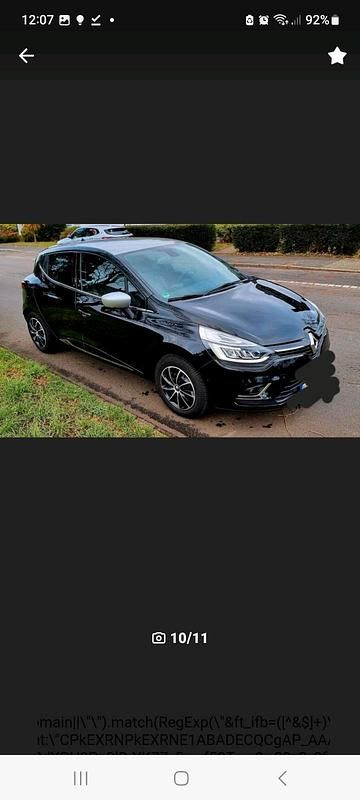 Gebraucht Renault Clio IV Intens 118 PS (86 kW) 2017 Schwarz Kleinwagen