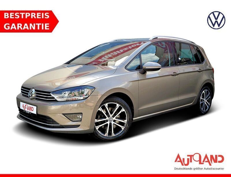 Braun Gebraucht 2016 VW Golf Sportsvan Allstar Van / Kleinbus | 18.490 € (Teuer) - Bild 1/4