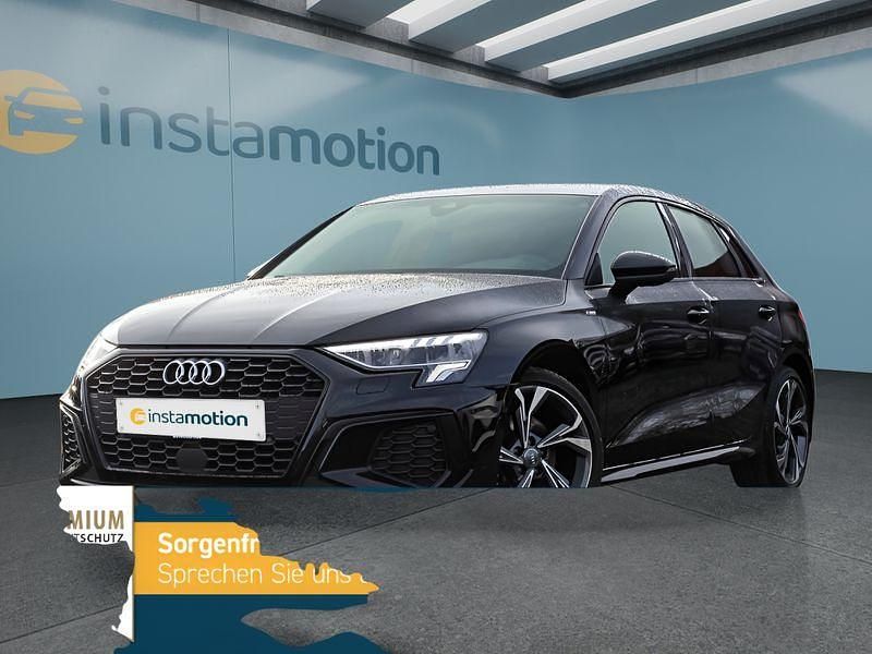 Schwarz Gebraucht 2020 Audi A3 Sportback Kleinwagen | 25.699 € (Teuer) - Bild 1/4