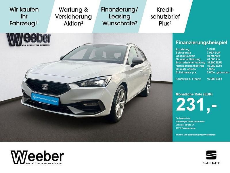 Gebraucht Seat Leon FR 131 PS (96 kW) 2021 Weiß Kombi