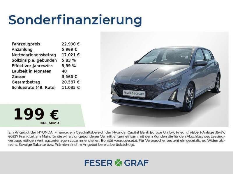 Lumen grey Neu 2025 Hyundai i20 Comfort Kleinwagen | 22.990 € (Fairer Preis) - Bild 1/4
