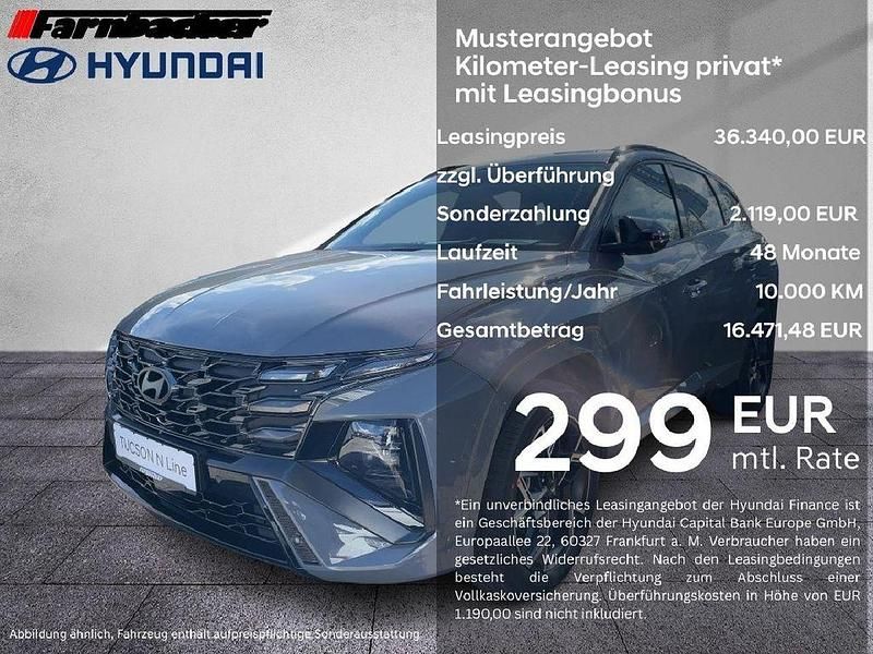 Grau Gebraucht 2022 Hyundai Tucson N Line SUV | 38.490 € (Fairer Preis) - Bild 1/4